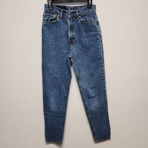 Vintage 90s Levis 521 High Waist Mom Jeans Size 6 26x30" Tapered Baggy Cotton